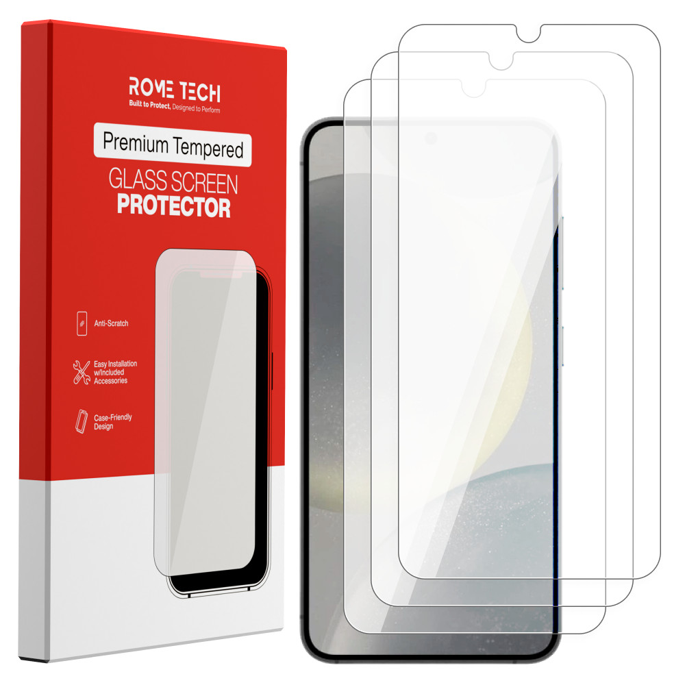 For Samsung Galaxy S24 Tempered Glass Screen Protector (3 Per Pack)