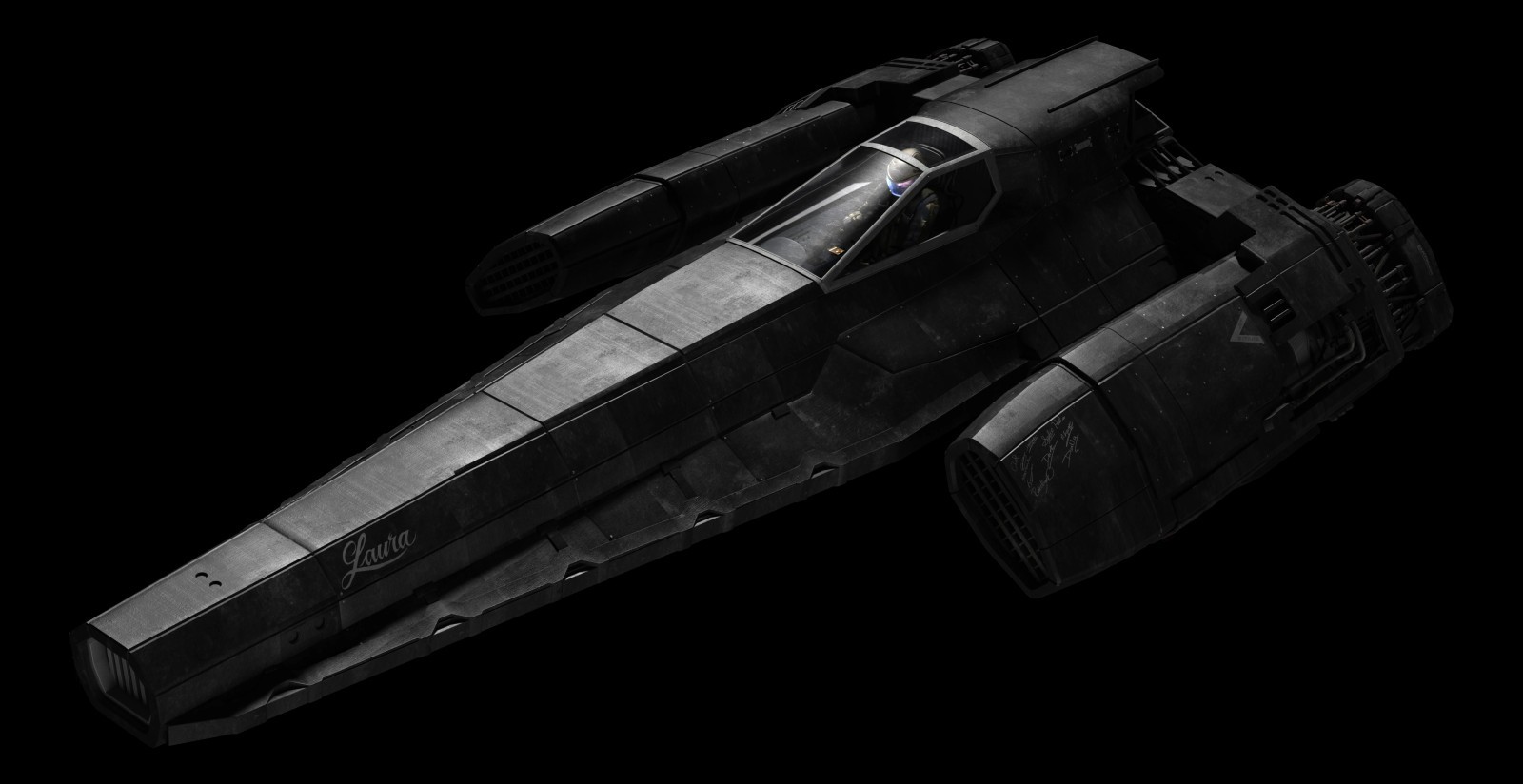 Battlestar Galactica Black Bird Stealth Fighter 3d Resin Print 1/32 Scale