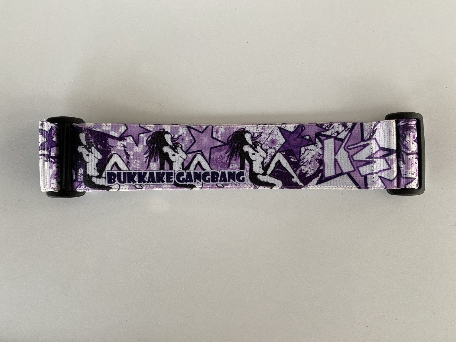 NEW KM Black White Purple Goggle Strap Fit JT Proflex 7 Flex 8 Paintball Mask