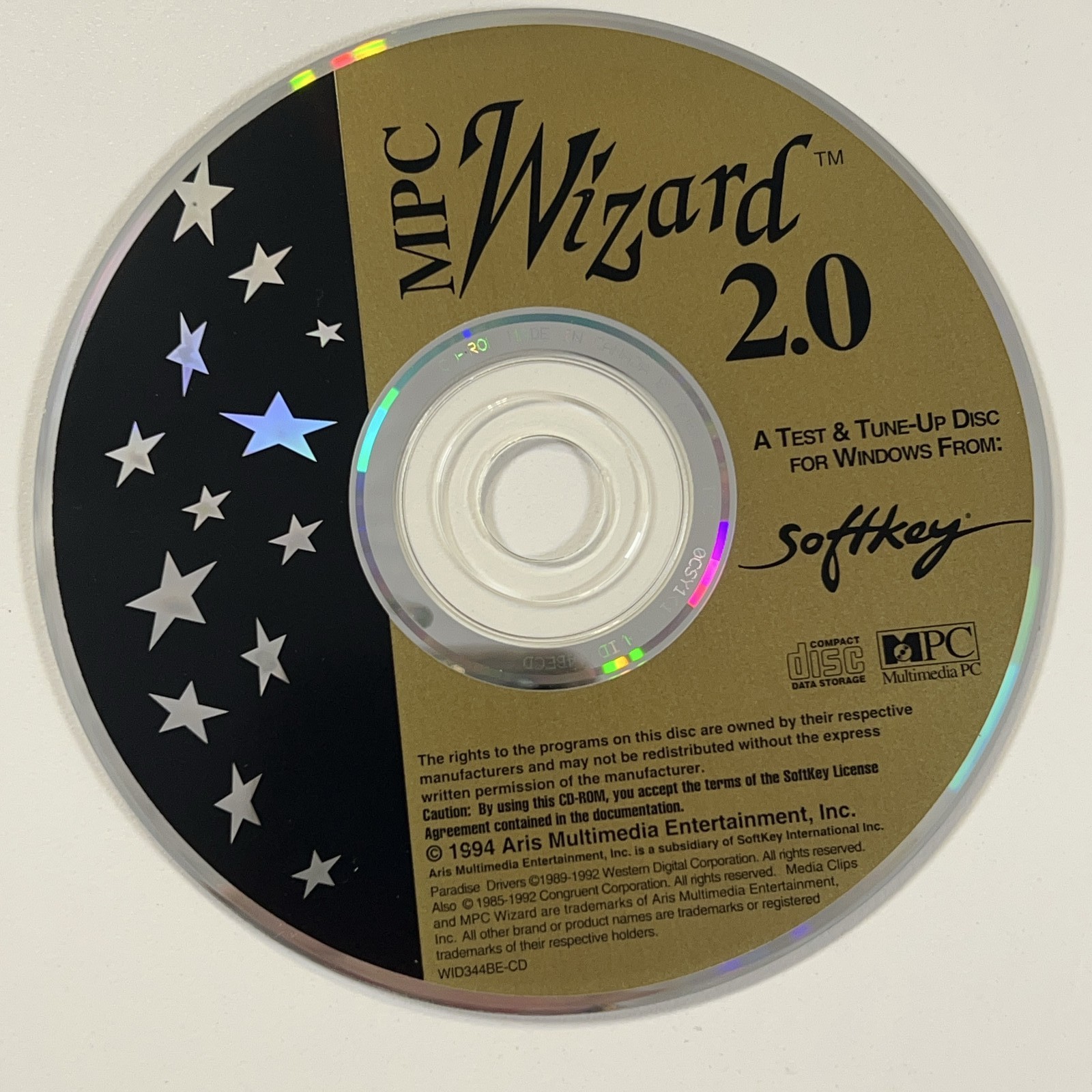Vintage MPC Wizard 2.0 Test & Tune-Up PC CD-ROM Aris Entertainment Windows 3.1
