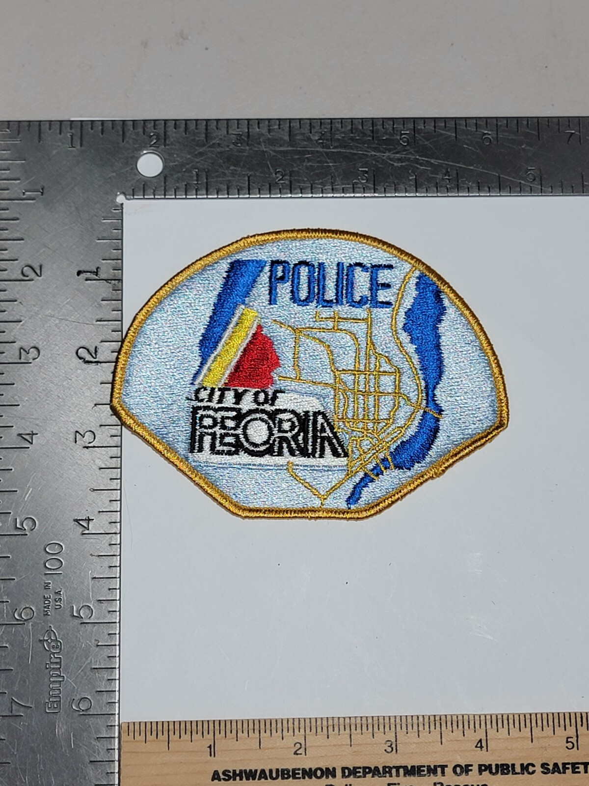 LE7 B5 Police Patch Illinois Peoria