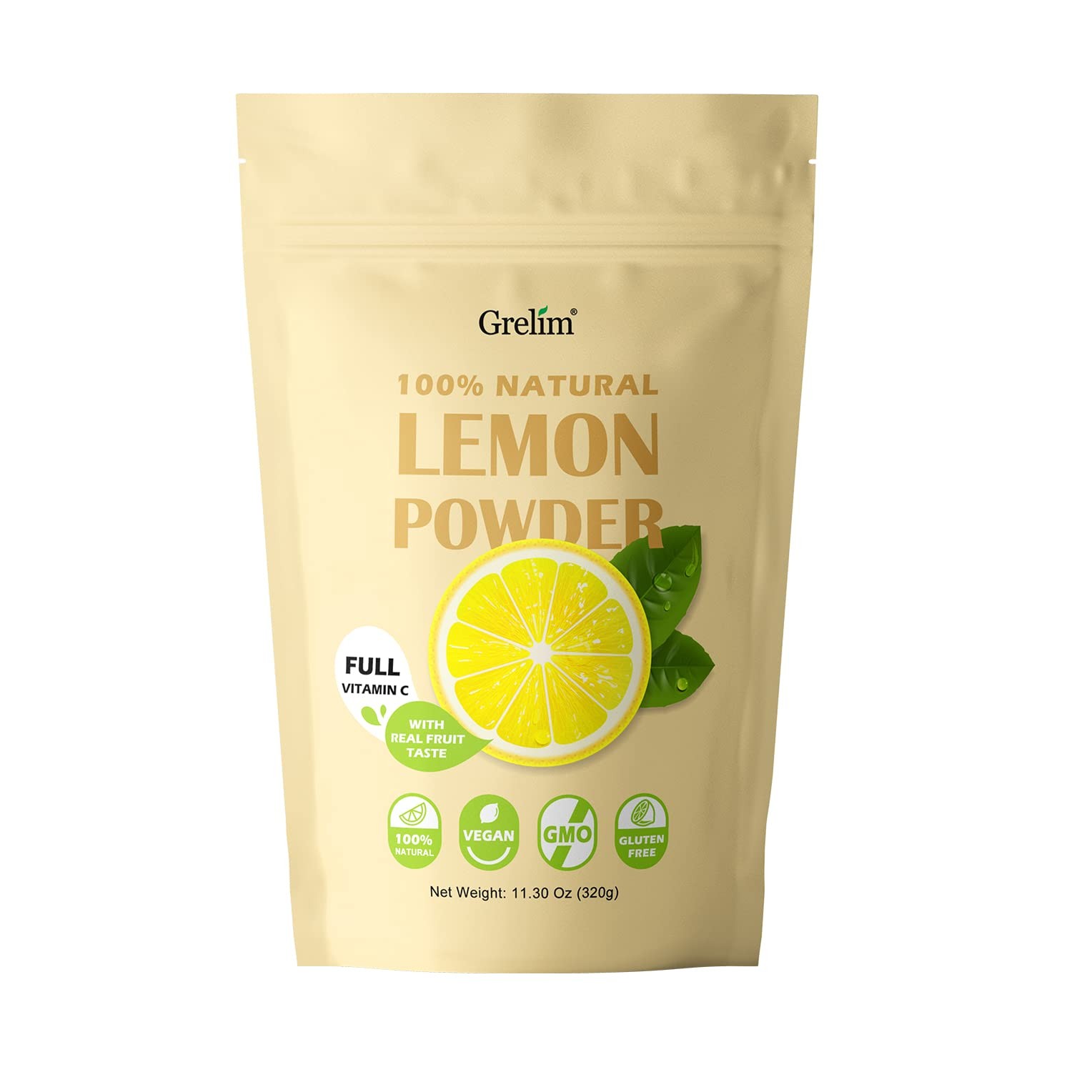 Lemon 11.30 Oz, 100% Freeze Dried , Filler , Gluten-, Rich in Natural Fresh S...