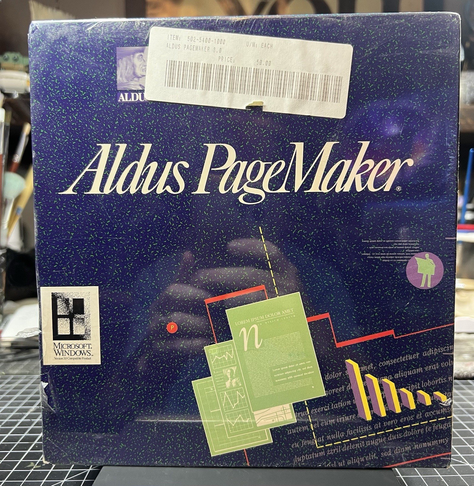 Vintage Aldus PageMaker v3.0 Windows Factory Sealed