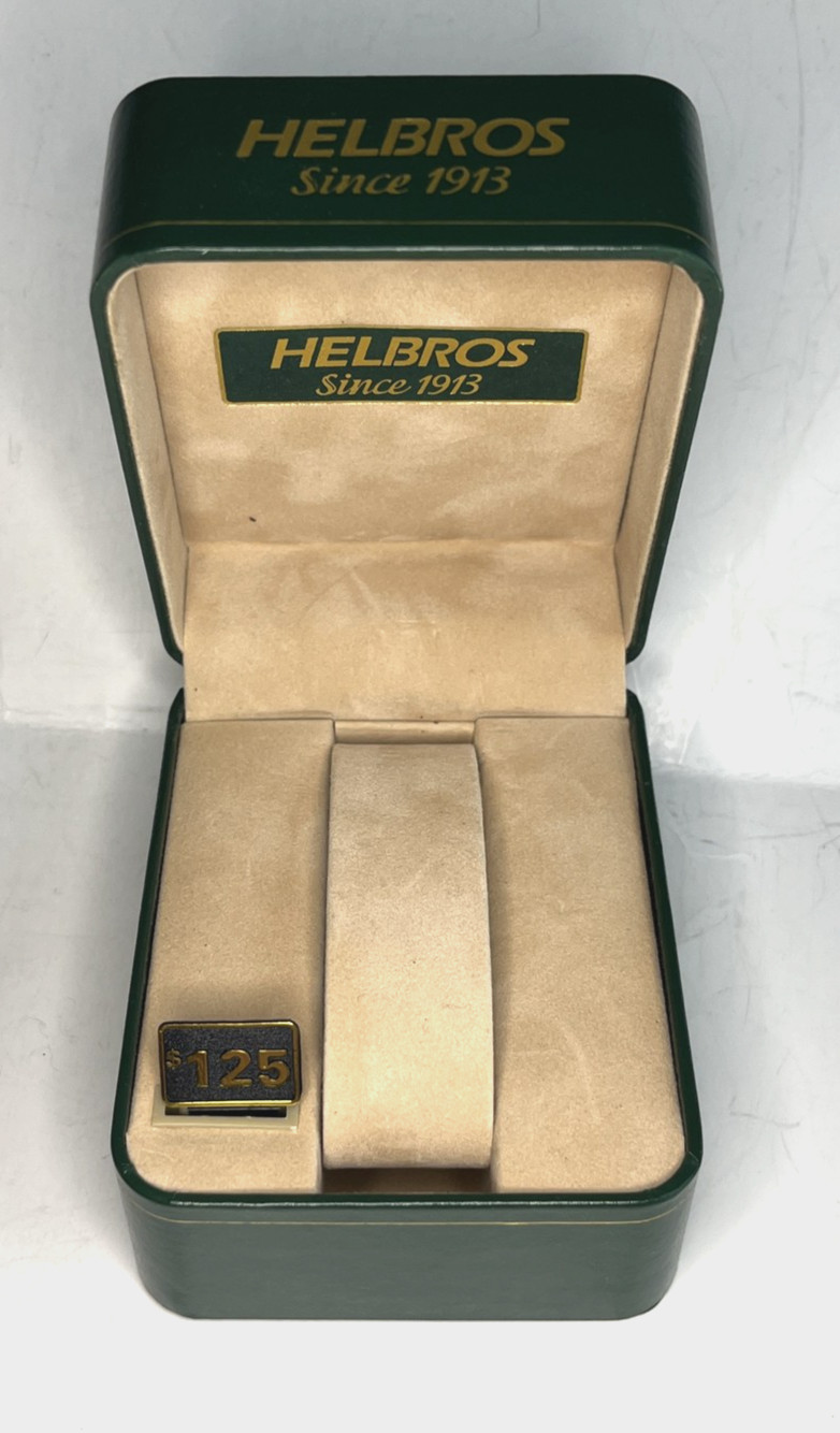 Vintage HELBROS Green LDS HARD SHELL DISPLAY BOX