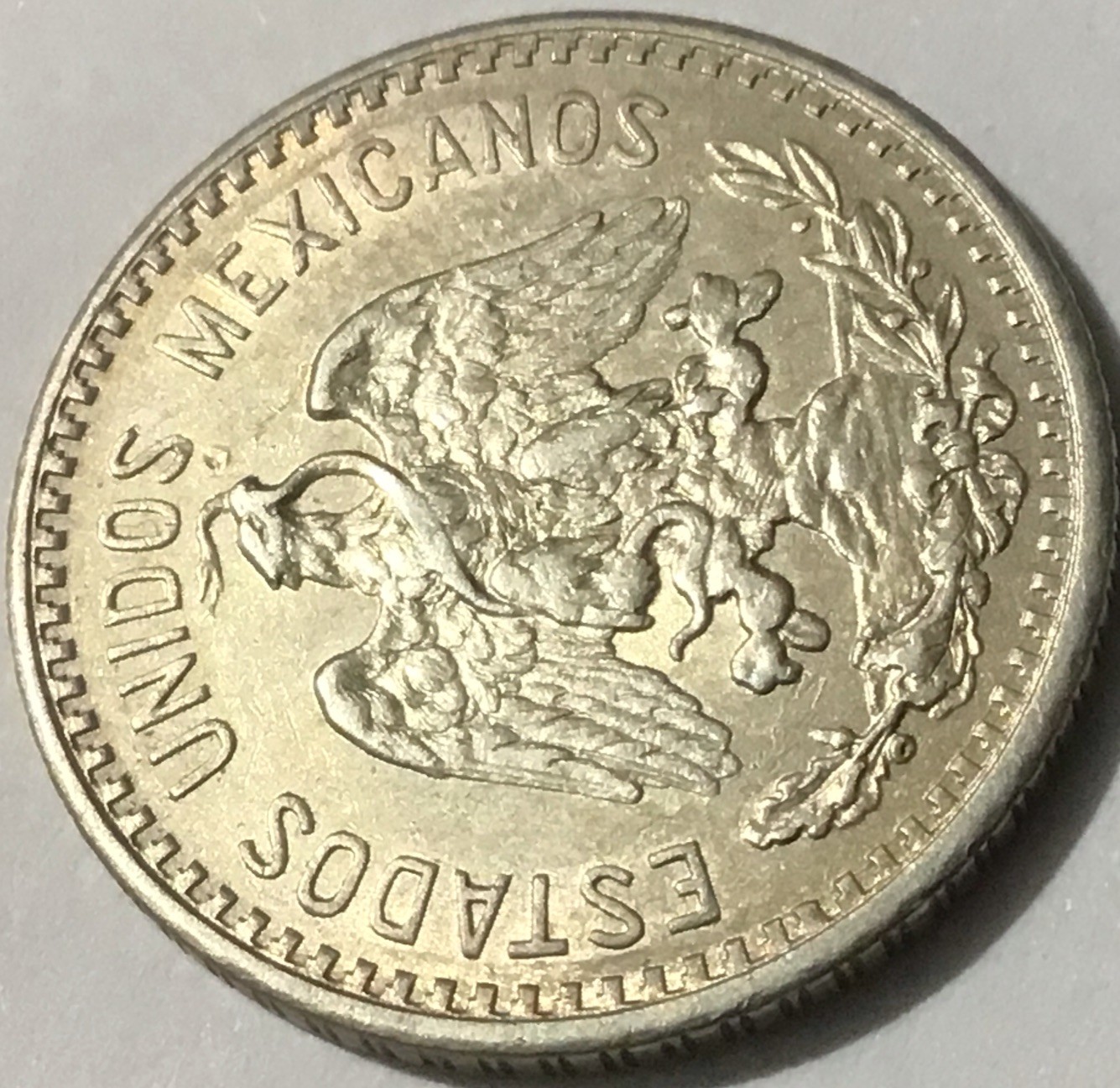 1914 Mexico 20 Centavos Silver HG