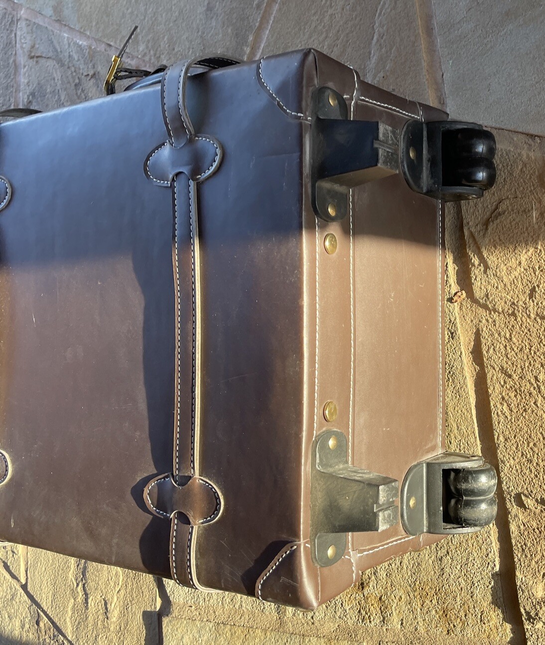 Chatterbox Trunk Set for Scrapbooking Scrapbook Brown Luggage Leather