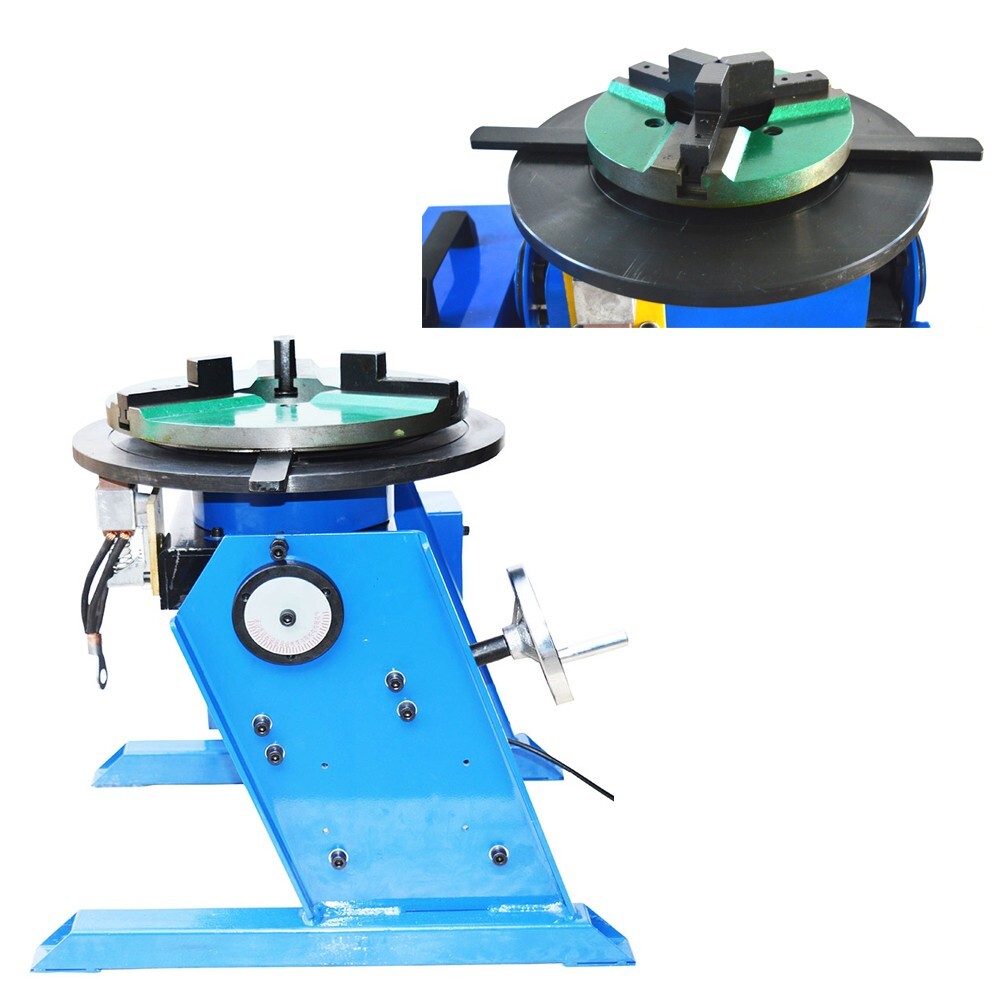 BWJ - 30 Manually Flip Rotary Welding Positioner with 200mm Chuck 30kg 120W