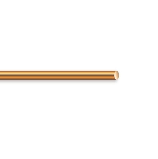 PER FOOT 2 AWG Solid Bare Copper Conductor Soft Drawn Ground Wire