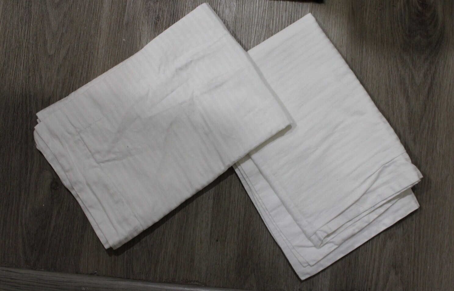 2 CORINELLI Standard Shams in White with stripes