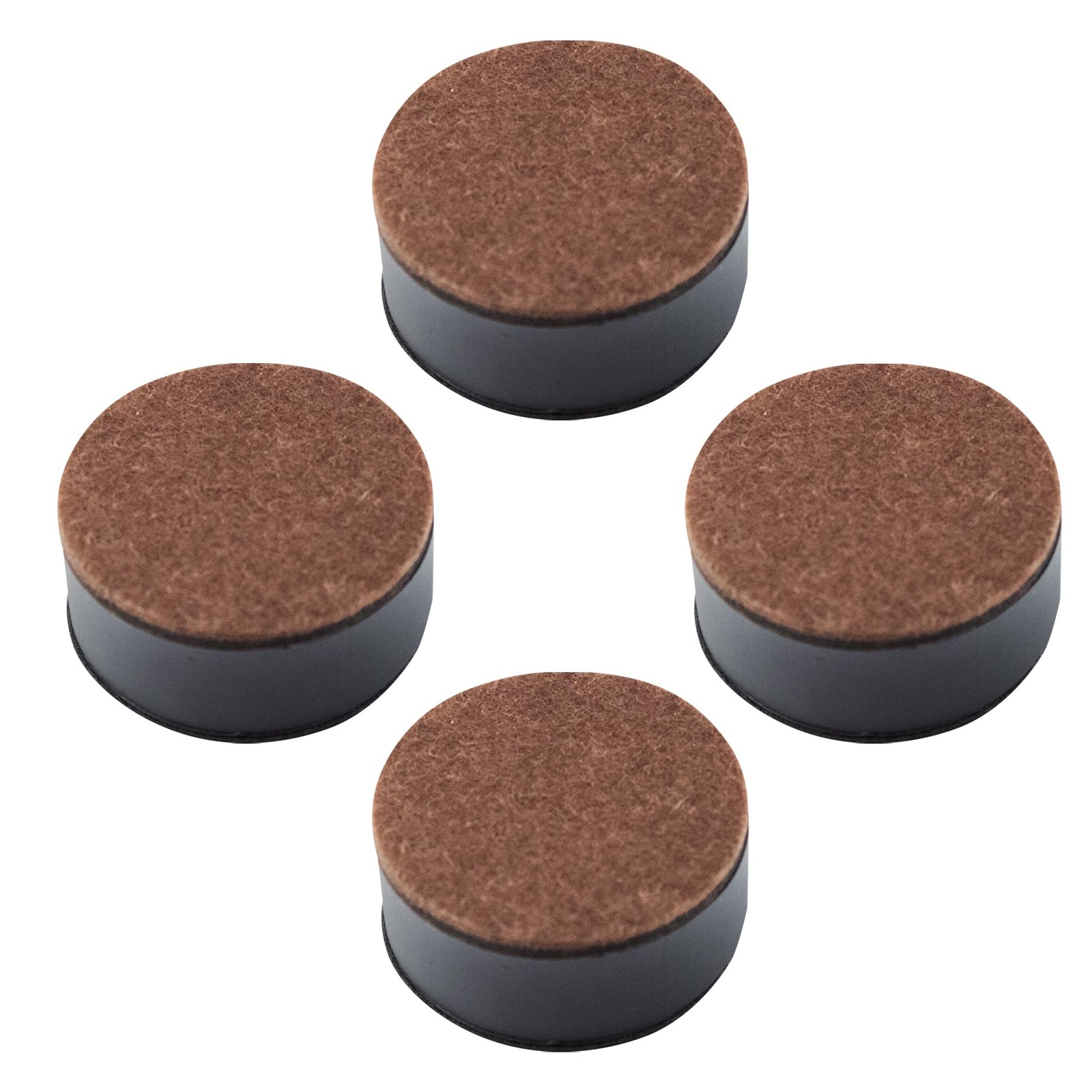 4 PCS 1.2 Inch SelfAdhesive Furniture Riser Round Carbon Steel Bed Lift
