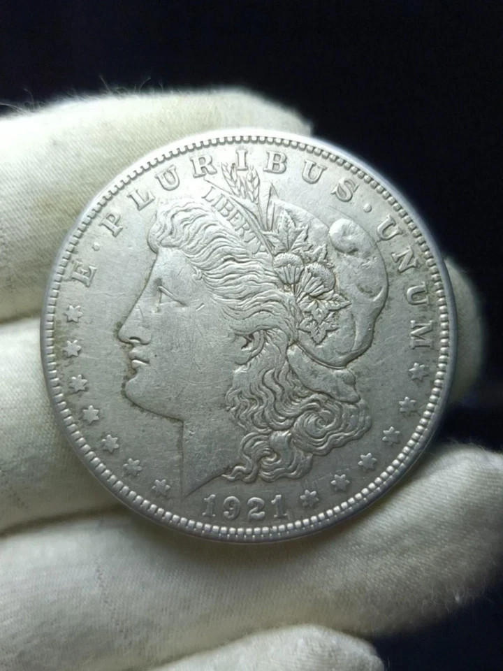 1921-S Morgan Silver Dollar Liberty Head Antique Coin Original Toning
