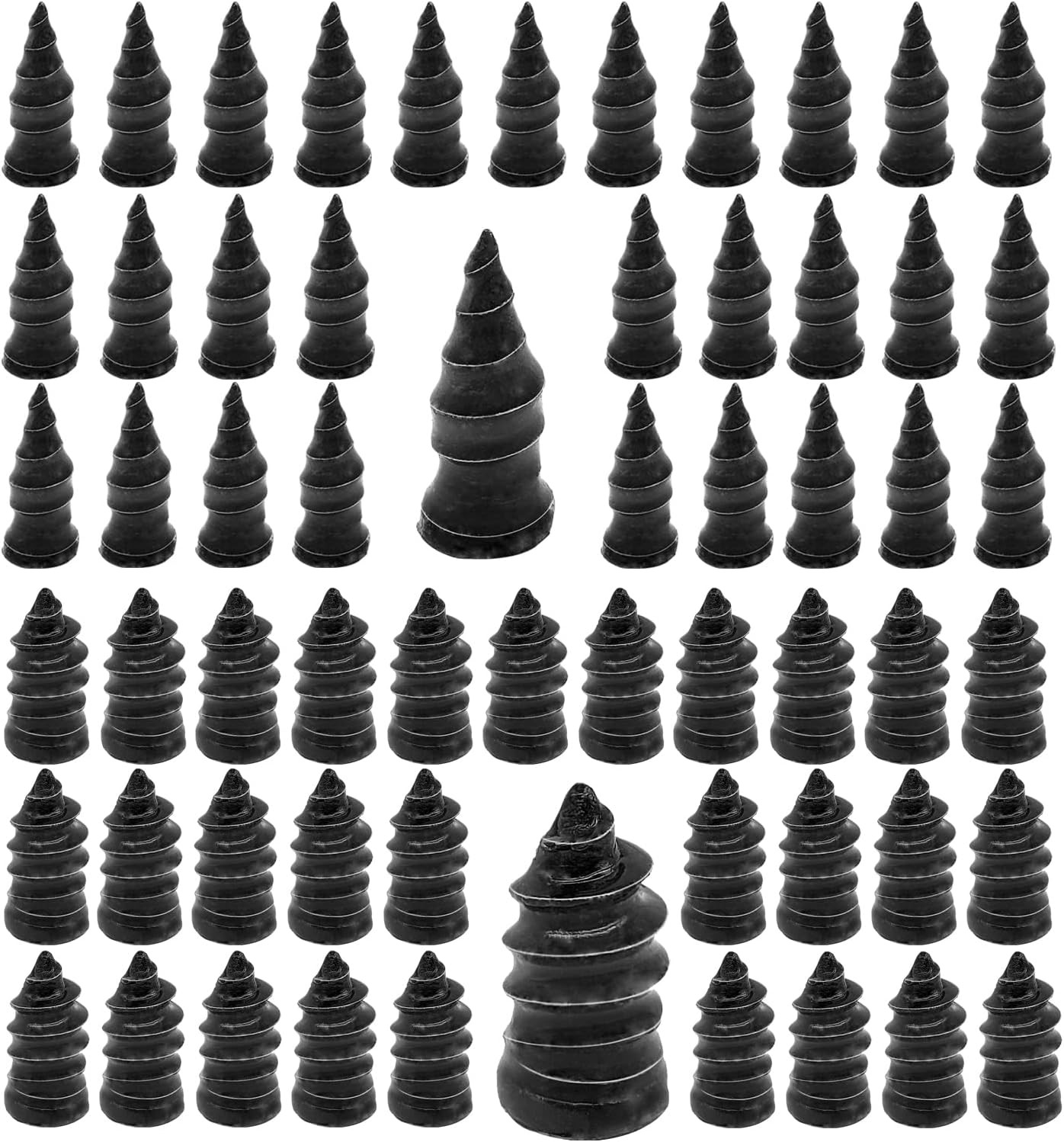 60PCS Tire Repair Rubber Nail, Vacuum Tire Repair Kits Spiral Rubber Nails