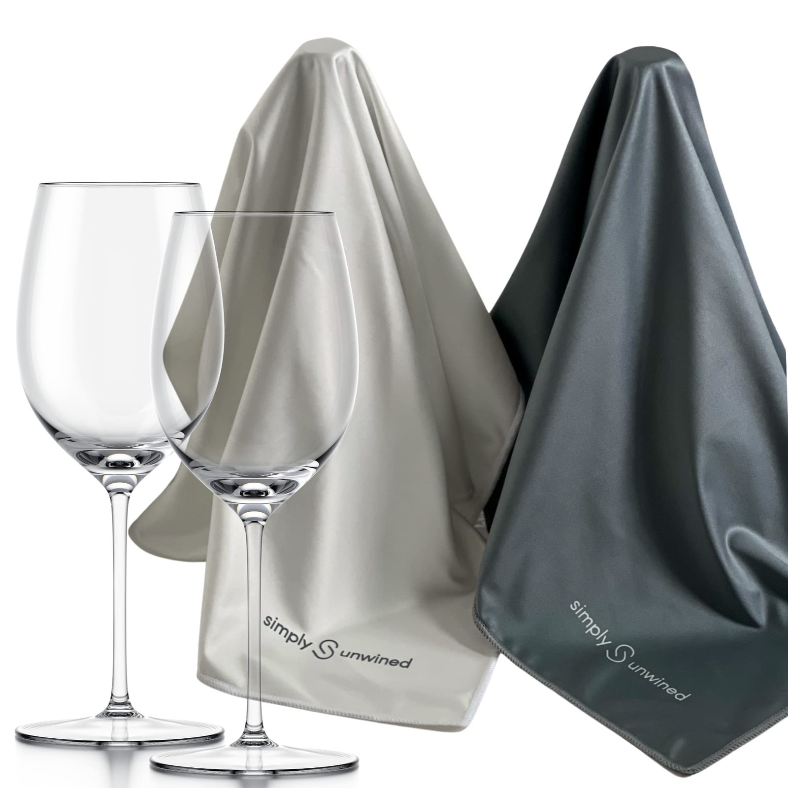 The Wine Towel “ Microfiber Polishing Cloths set Of 2