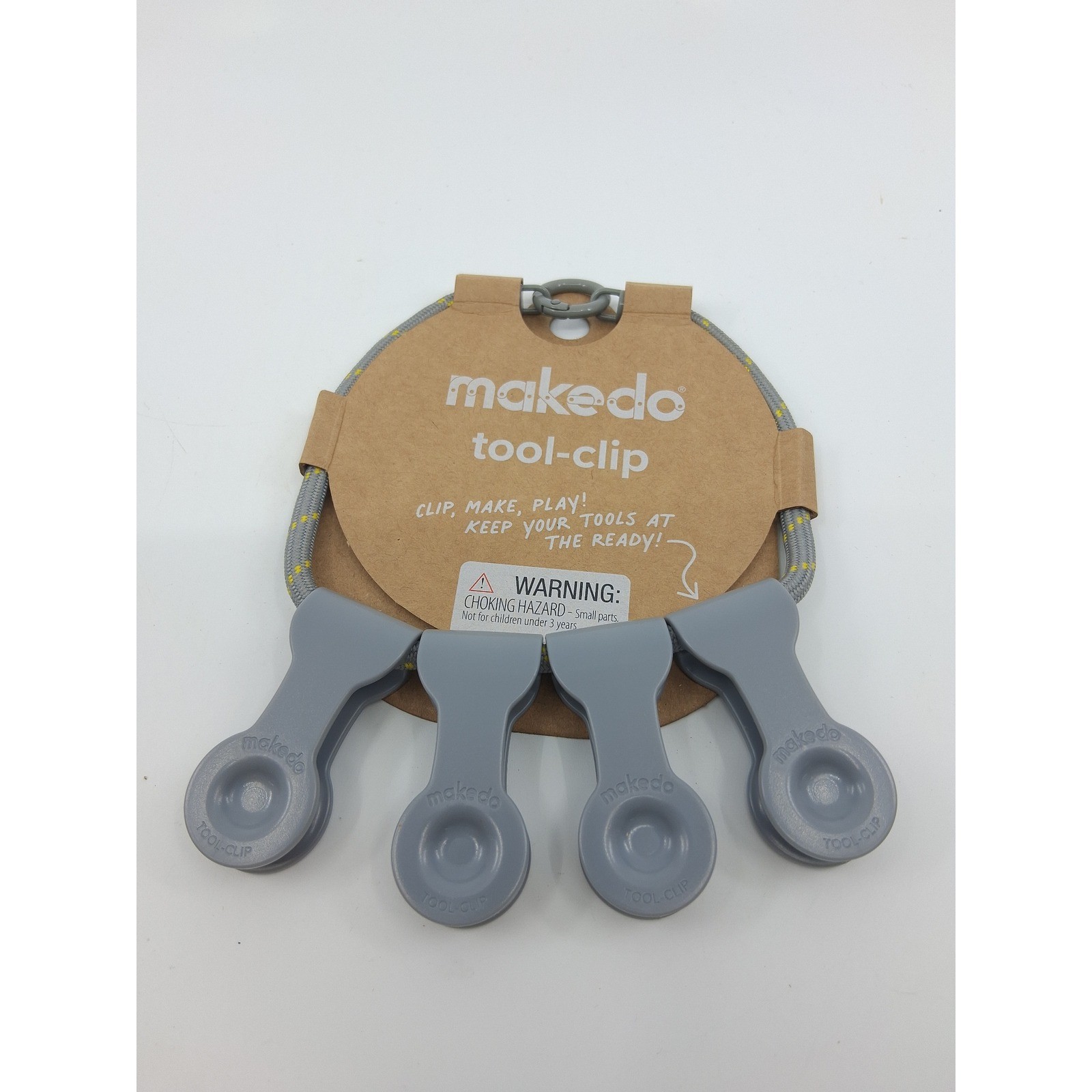 Makedo Tool-Clip Clip, Make, Play, Keep Your Tools at the Ready 4 Holding Spots