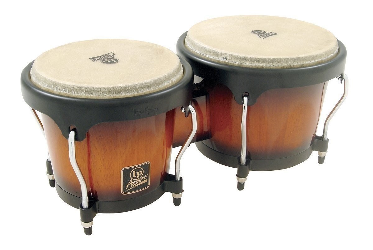 Latin Percussion Aspire Wood Bongos, Sunburst