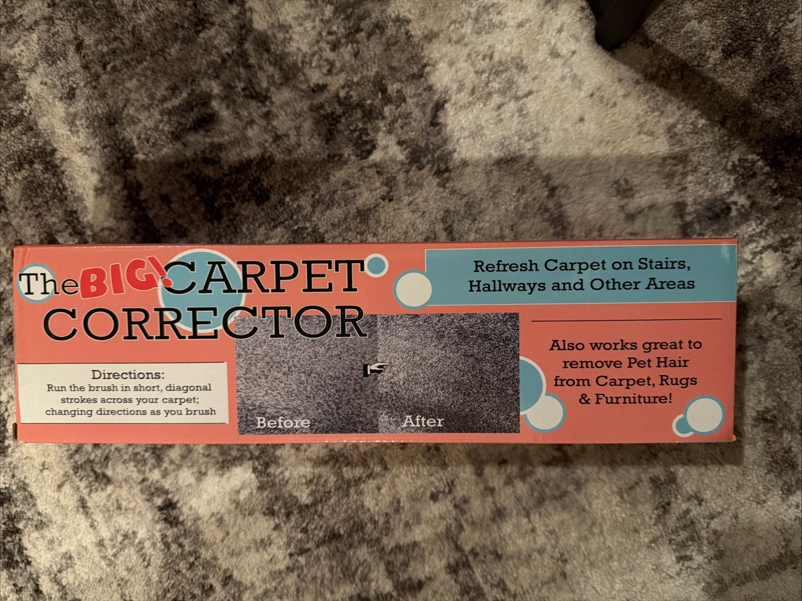 The Big Carpet Corrector- Carpet Rake to Rejuvenate Your Matted Carpet