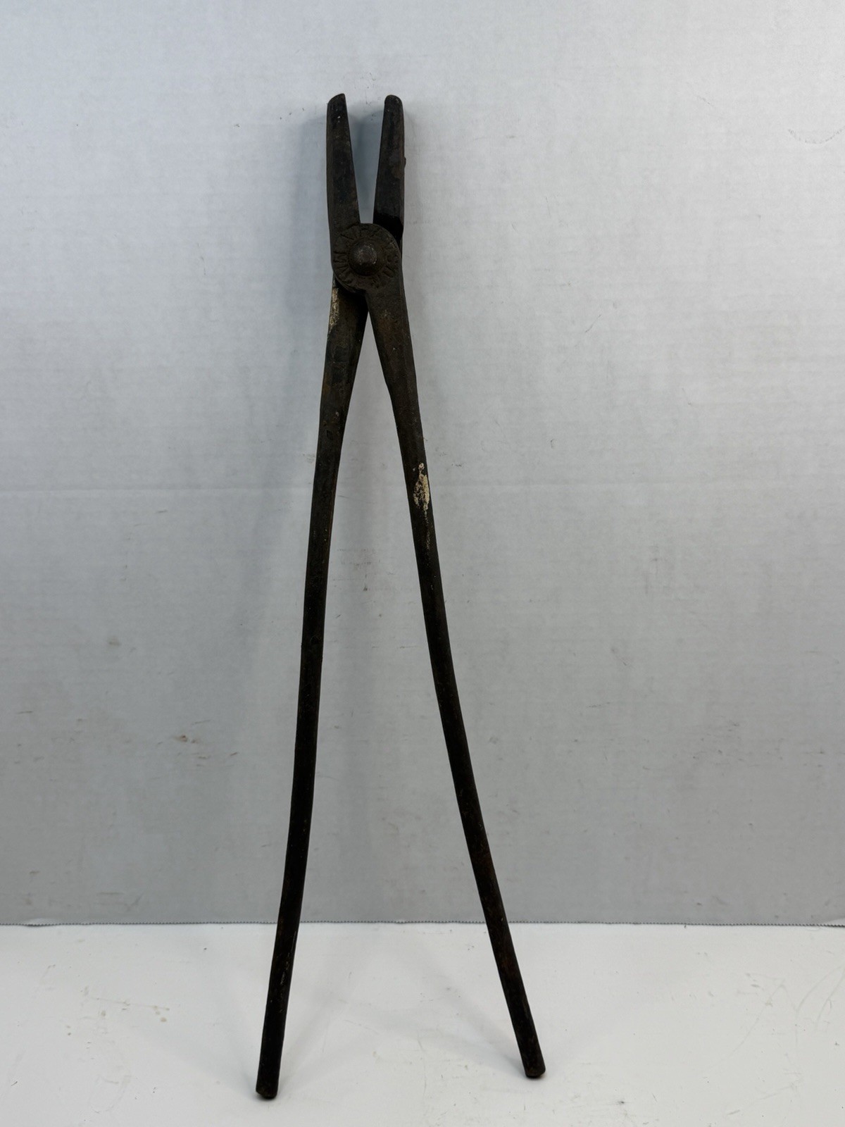 ANTIQUE ATHA BLACKSMITH'S TONGS 20” NEW JERSEY USA 1881-1913