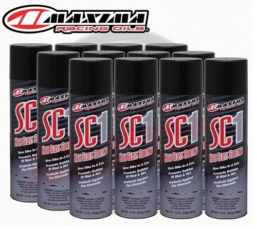 Maxima 12 Pack SC1 High Gloss Silicone Clear Coat 17.2oz. Spray Cans