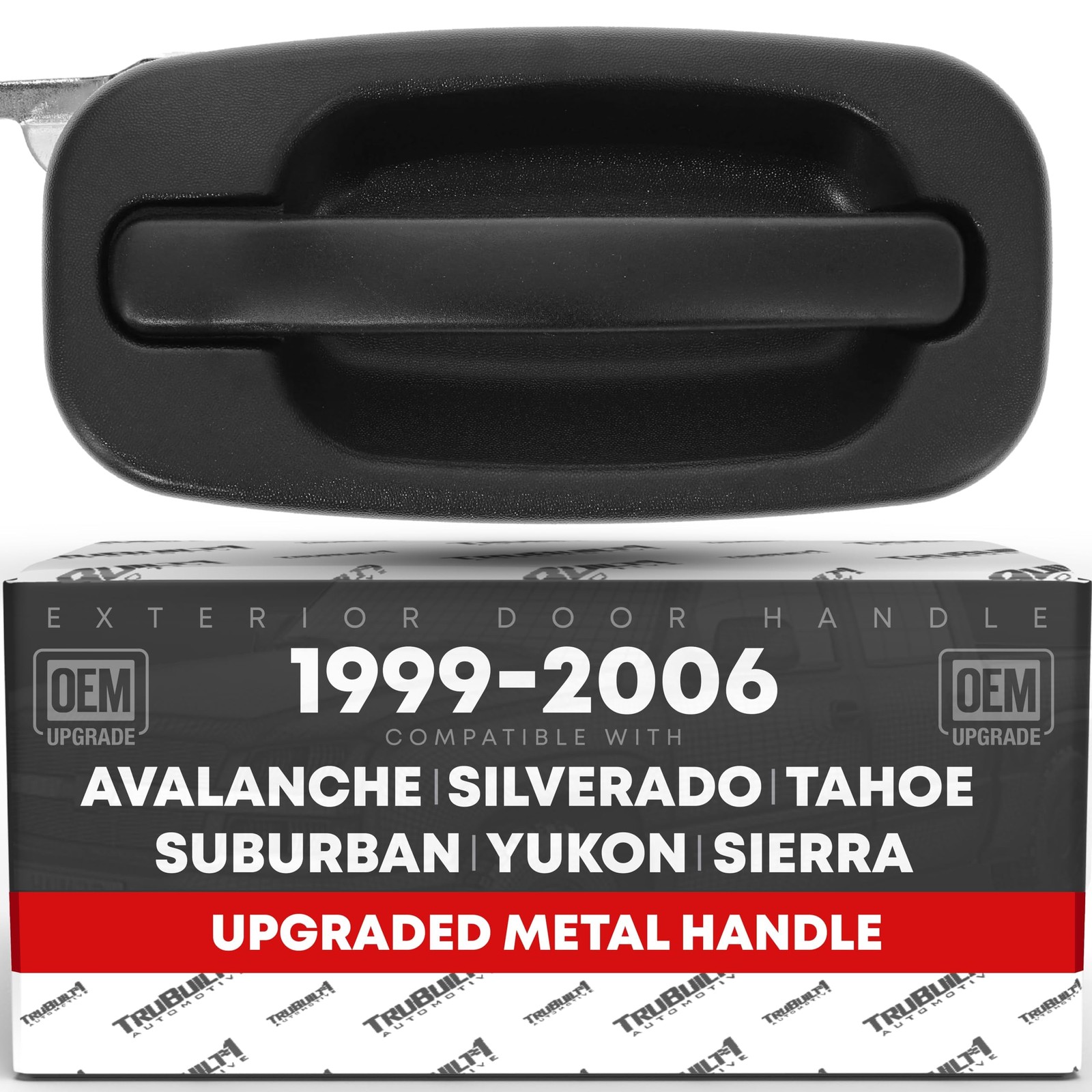 Exterior Rear Passenger Door Handle, Upgraded Metal - Compatible with 1999-20...