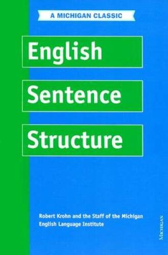 English Sentence Structure (Intensive Course in English) - Paperback - GOOD