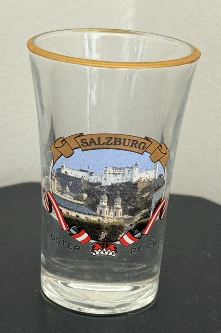 Salzburg Austria Shot Glass Tourist Souvenir