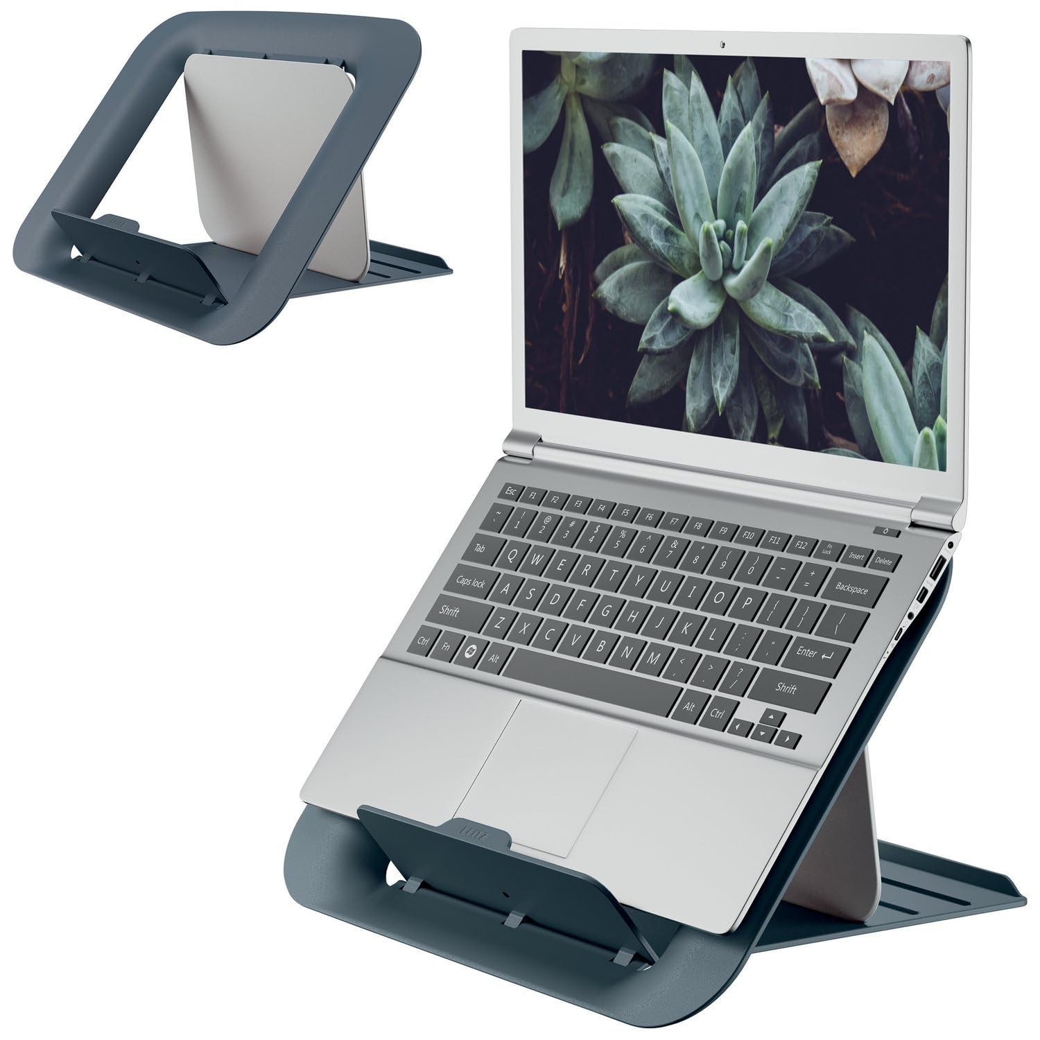 Leitz Ergo Laptop Stand, Adjustable Computer Riser, Portable Notebook Stand f...