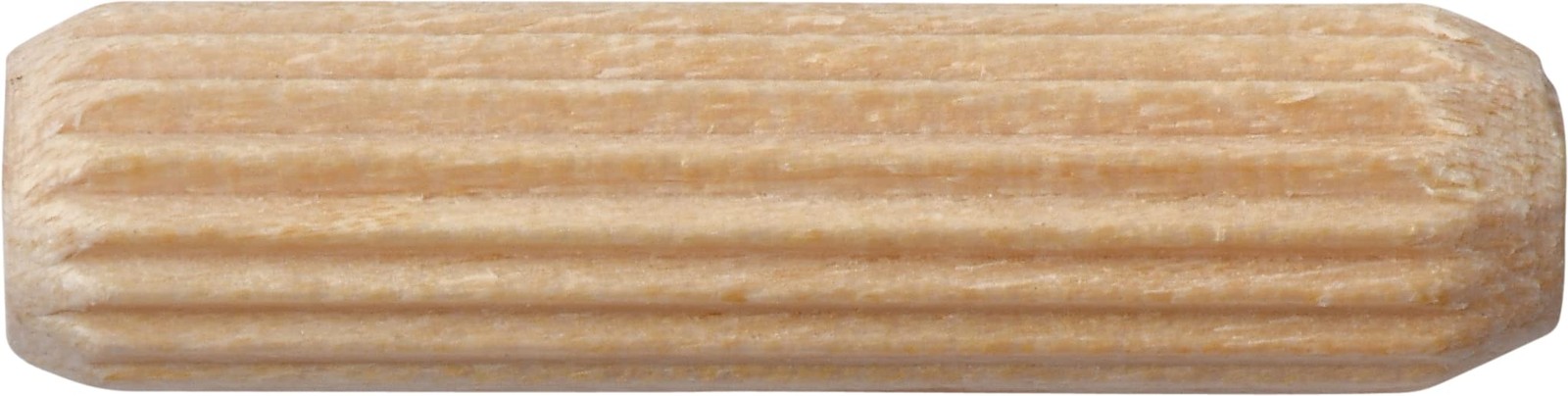 Wood Dowel Pins - Fluted - 1/4" Diameter (1/4" x 1", 100) x Beige