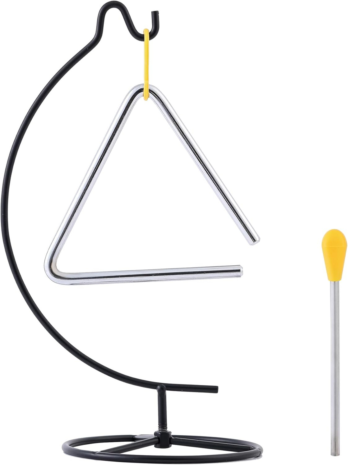 Percussion Triangle Instrument 5 Inch Steel with Striker Dinner Bell Classroom