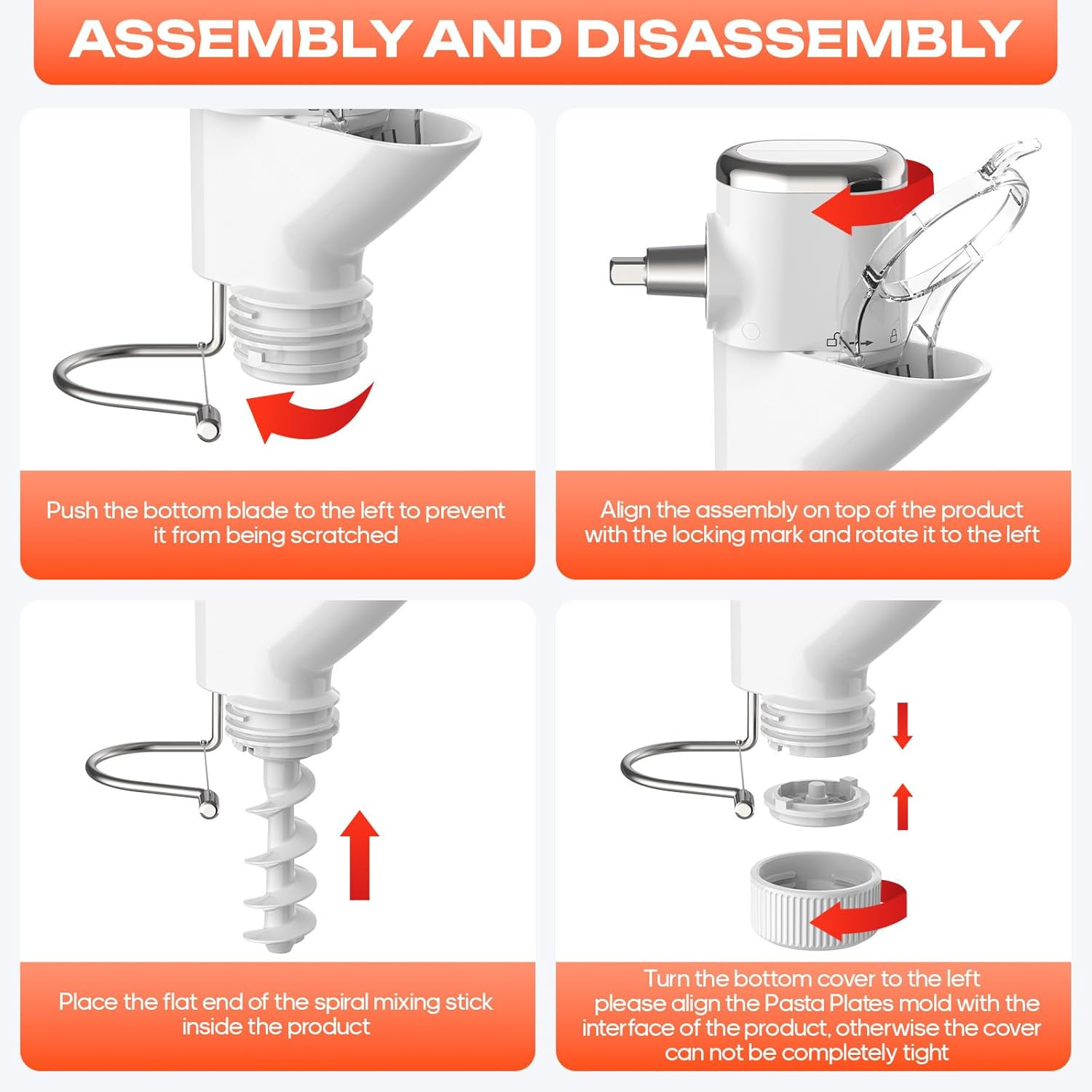 Gourmet Pasta Press Attachment for Kitchenaid Stand Mixers, Pasta Attachment for