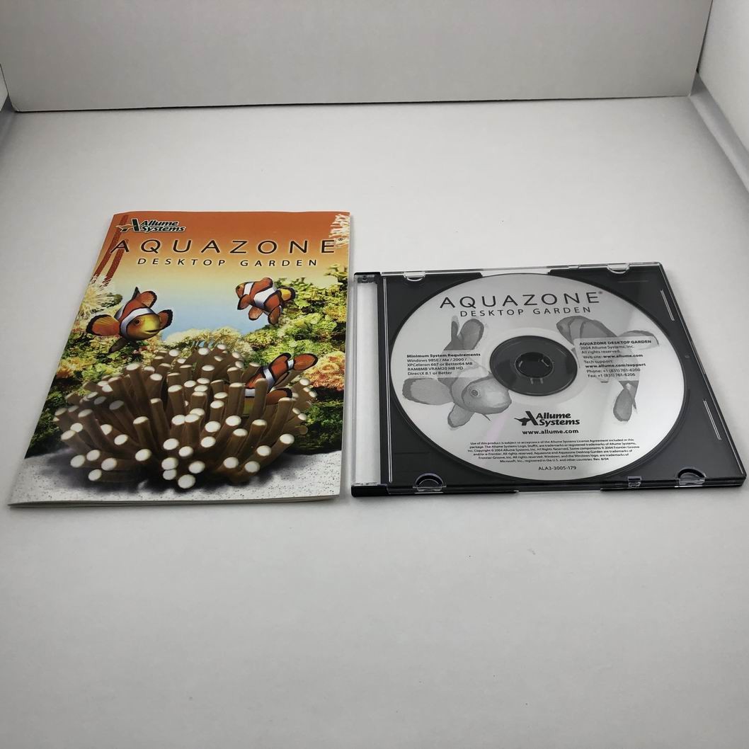 AQUAZONE DESKTOP GARDEN : For Windows 98/2000/XP CD-ROM & Manual