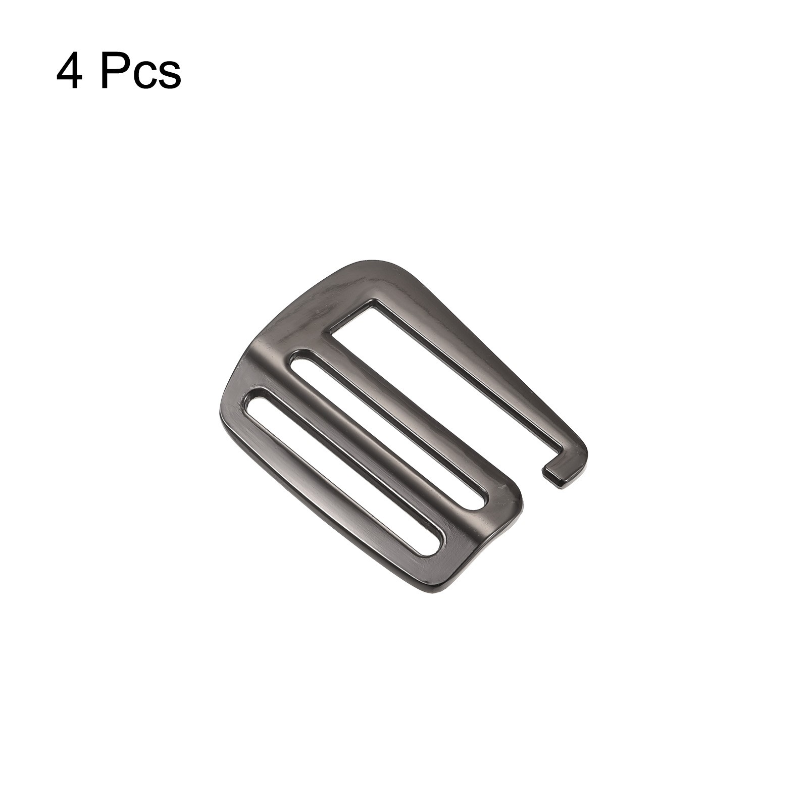 1.5" Webbing Release G Hook Buckle Adjusters for Backpack Strap, 4Pcs Dark Grey