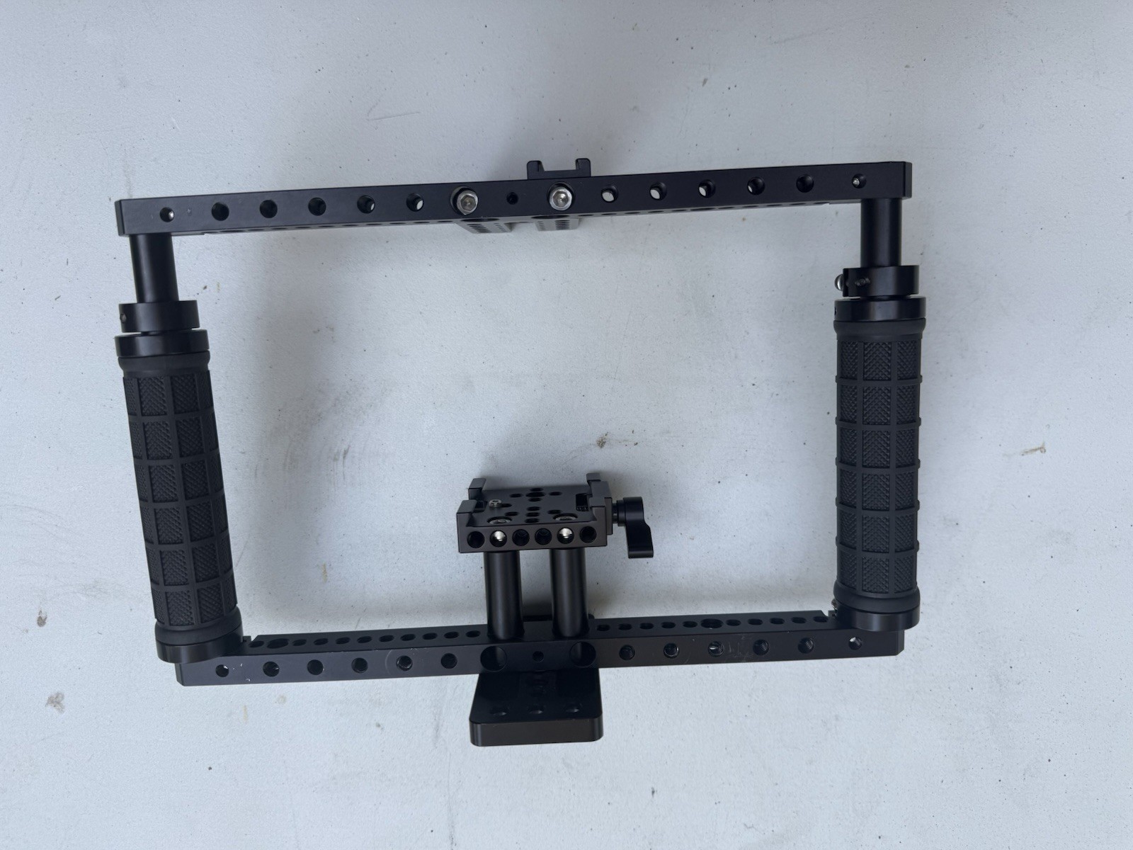 CAMVATE Battery Grip Camera Cage Adjustable with Quick Release Baseplate - 1772