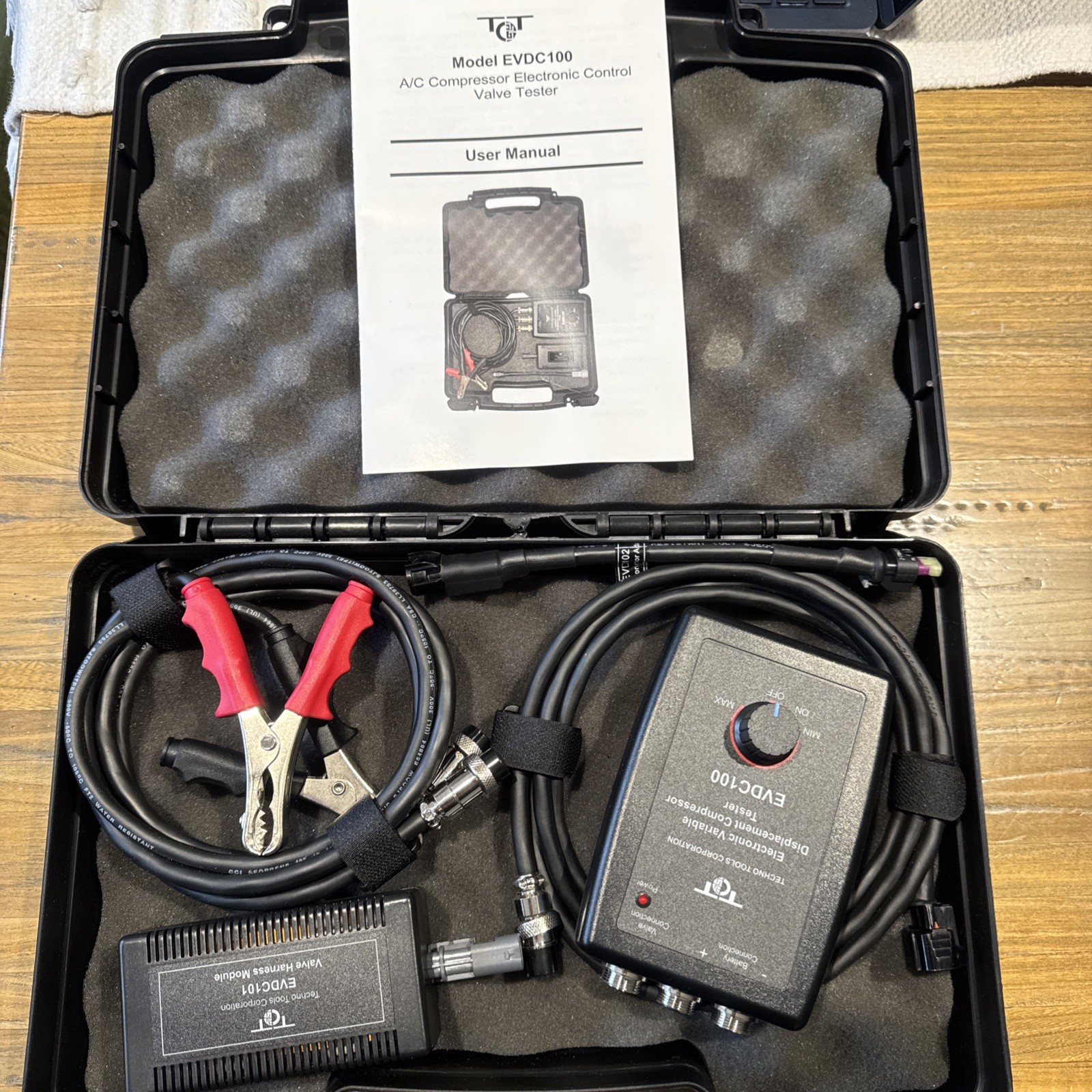 Techno Tools EVDC100 A/C Compressor Electronic Control Valve Tester Kit