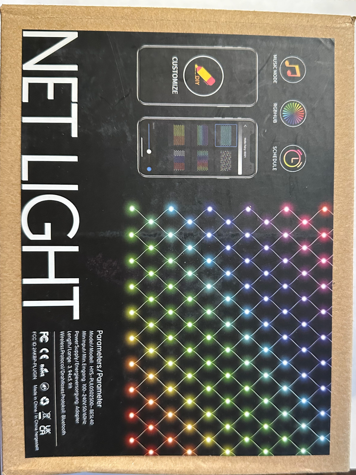 Avartar Controls Dynamic Net 450Led 3Sets 4*6 FT Christmas Decoration Smart RGB