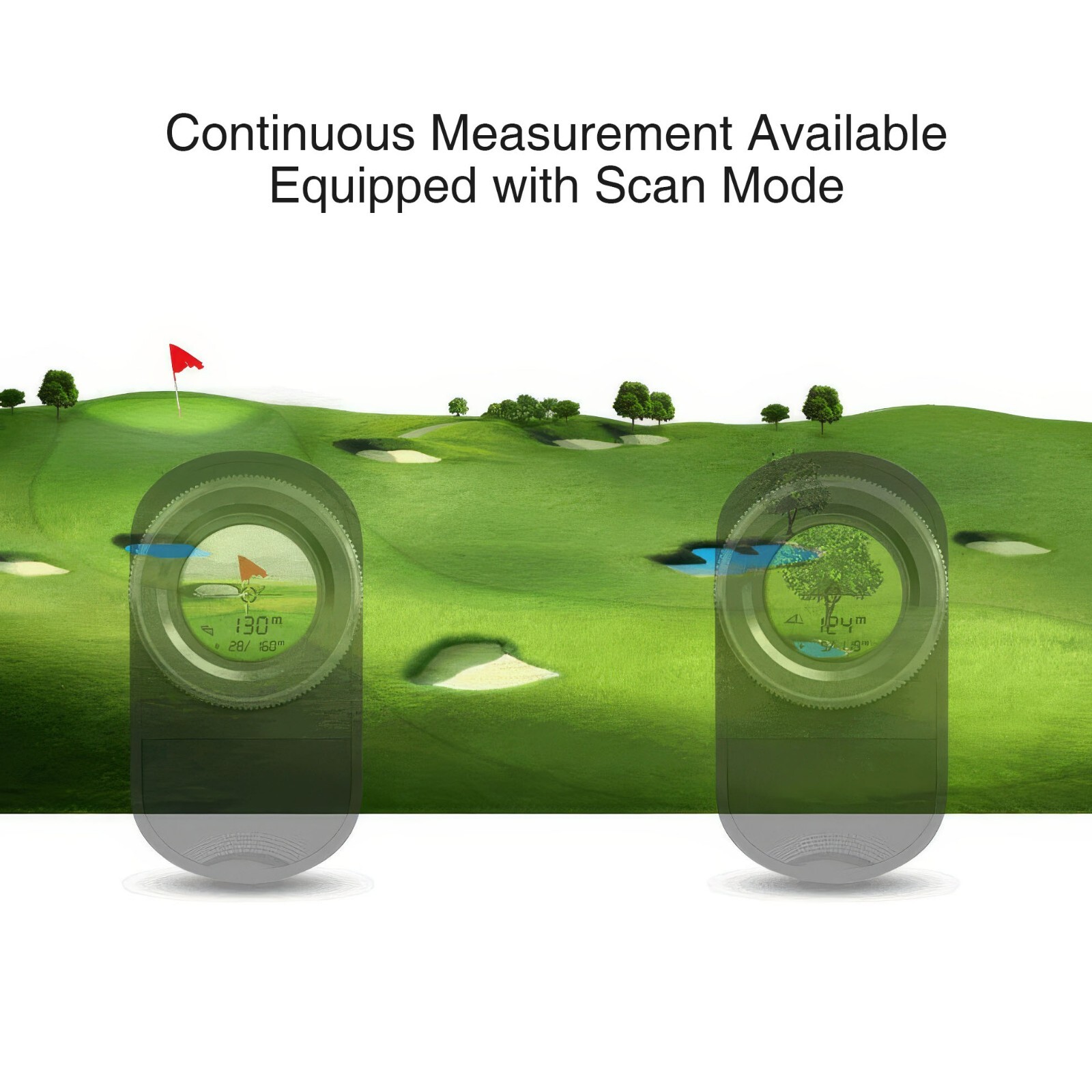 Fine Caddie UPL9 Mini Laser Golf Range Finder 103g Scan Continuous Measuring