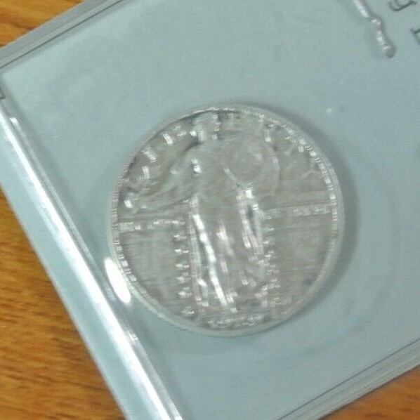 1929 25c Standing Liberty Silver Quarter - NICE Luster - AU