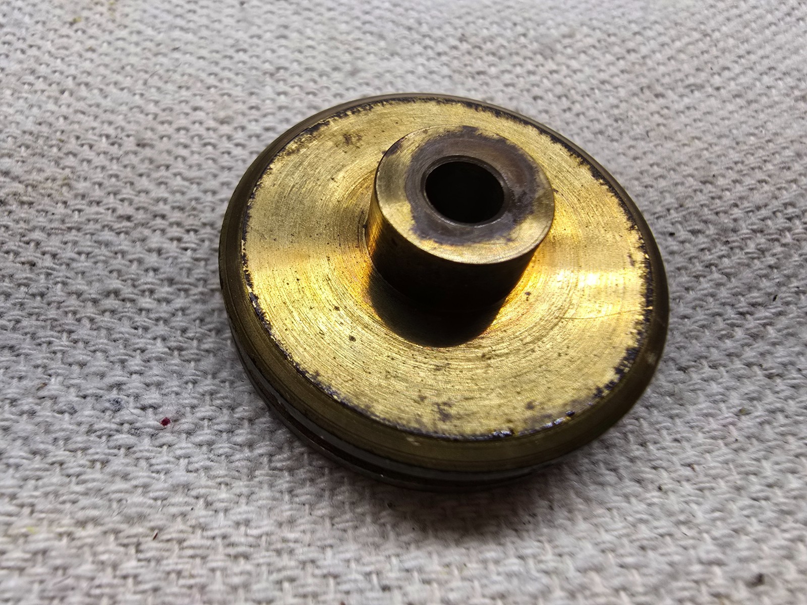 Hammarlund SP-600 Ham Radio Receiver Part - Small Brass Tuning  Pulley - 8