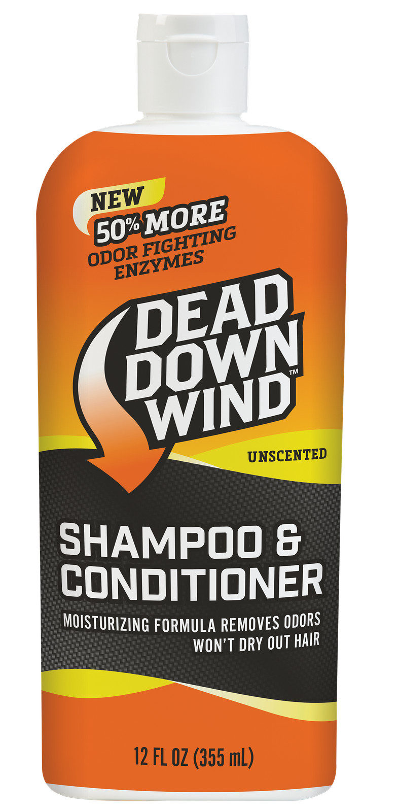 Dead Down Wind 121218 Shampoo/Body Wash  Odor Eliminator Unscented Scent 12 oz B