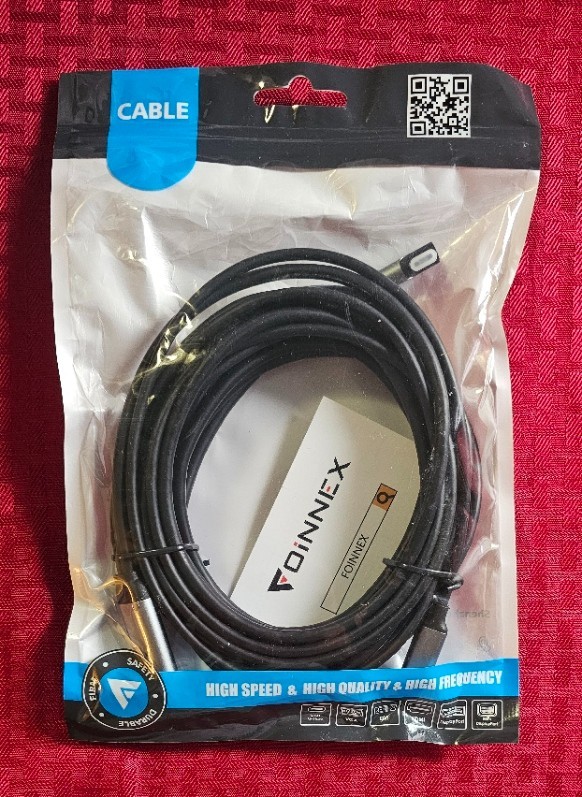 Foinnex Charge While Playing VR Headset 16ft Cable USB3.0 to USBc + USBc 60w chg