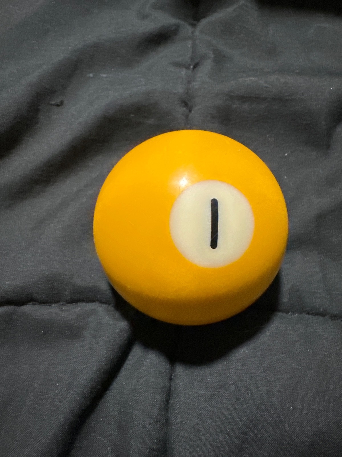 Replacement Billiard Pool Ball vintage yellow 1