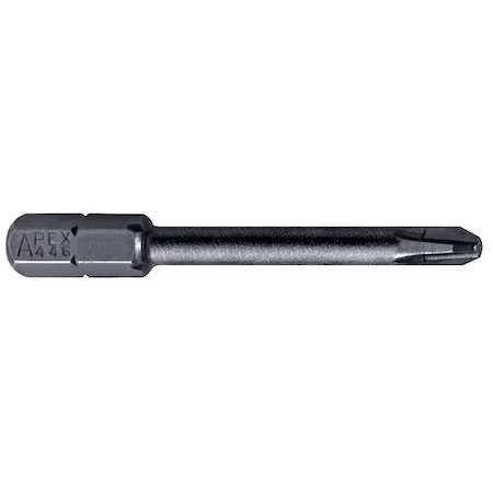 Apex Tool Group 446-22Tx Torsion Bit, Sae, 1/4", Hex, No 2, 2"