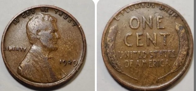1929 P  Woody Lincoln wheat Cent#51