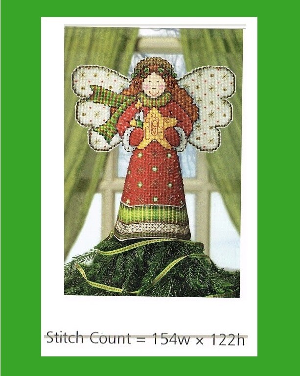 JOY ANGEL TREE TOPPER  CROSS STITCH PATTERN  ONLY  -   #995