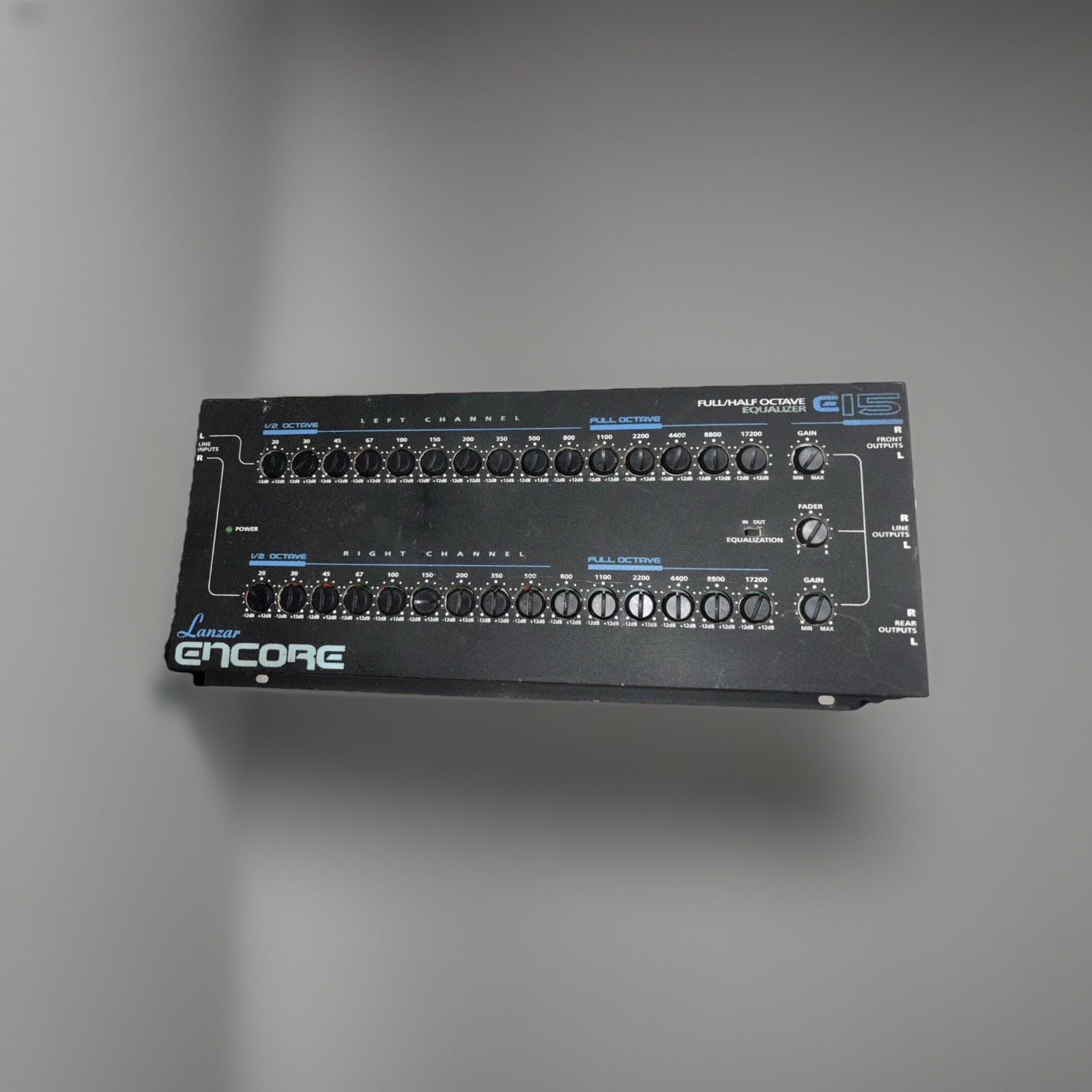 Lanzar E15 Encore Full/Half Octave Equalizer Rare Condition