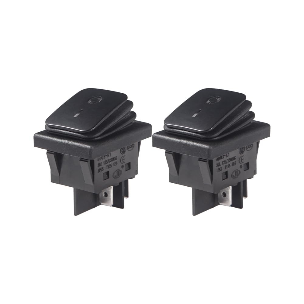 2 PCS KCD4 IP65 Waterproof Rocker Switch 30A 4Pin On/Off Button DC36V