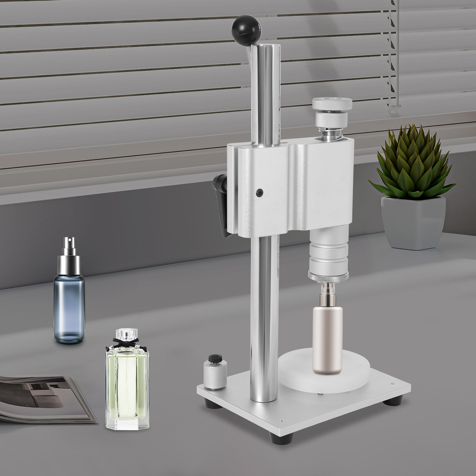 Perfume Bottle Capping Sealing Machine Manual Crimper Lid Cap Lock Machine