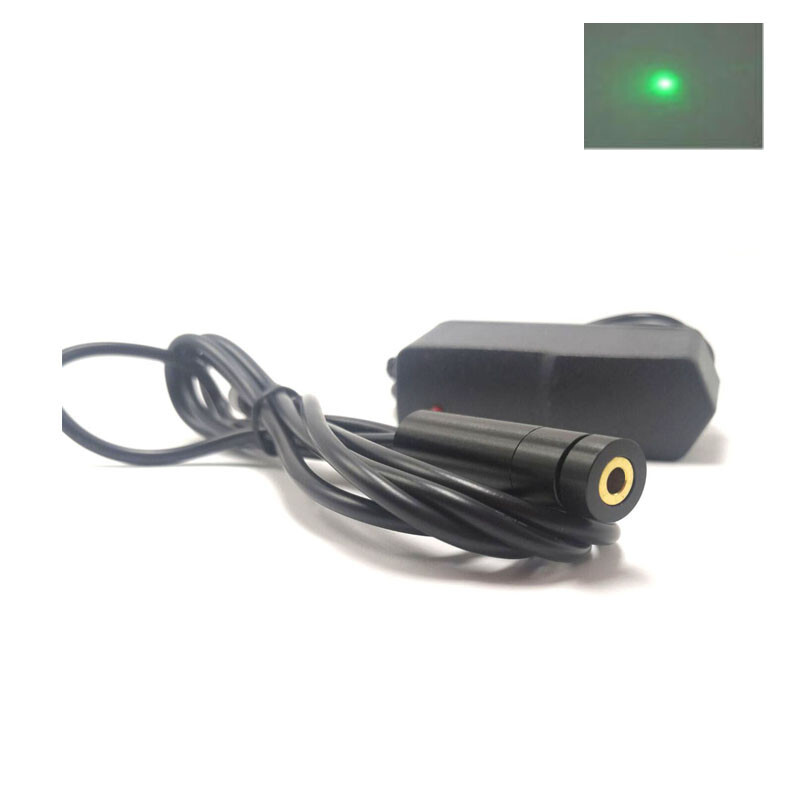 Industrial 515nm 5mw Dot Green Light Laser Diode Module 3-5V with 5V Adapter