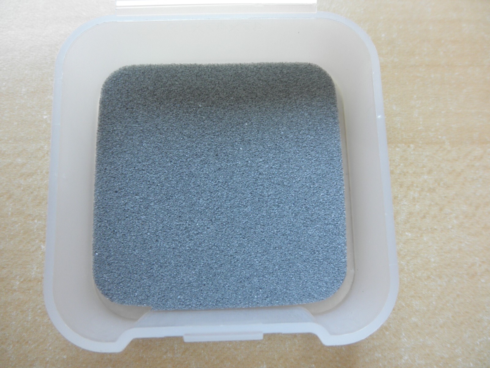 Small Clear Plastic Storage Container Box with Hinged Lid & lock tab. 2"x2"x.75
