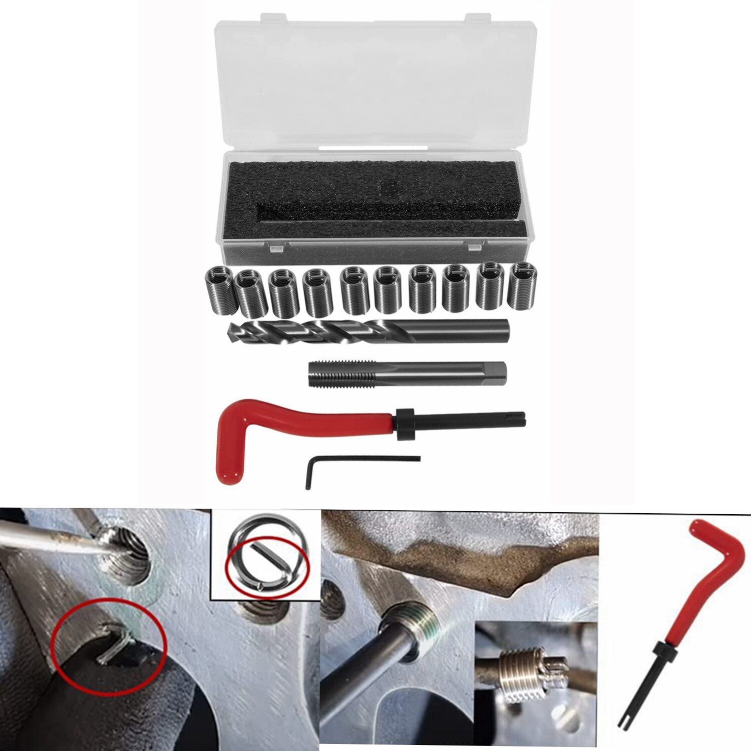 1420 M11.5mm x 1.5 Head Thread Bolt Repair Tool For Honda B16 CR-V Accord Toyota