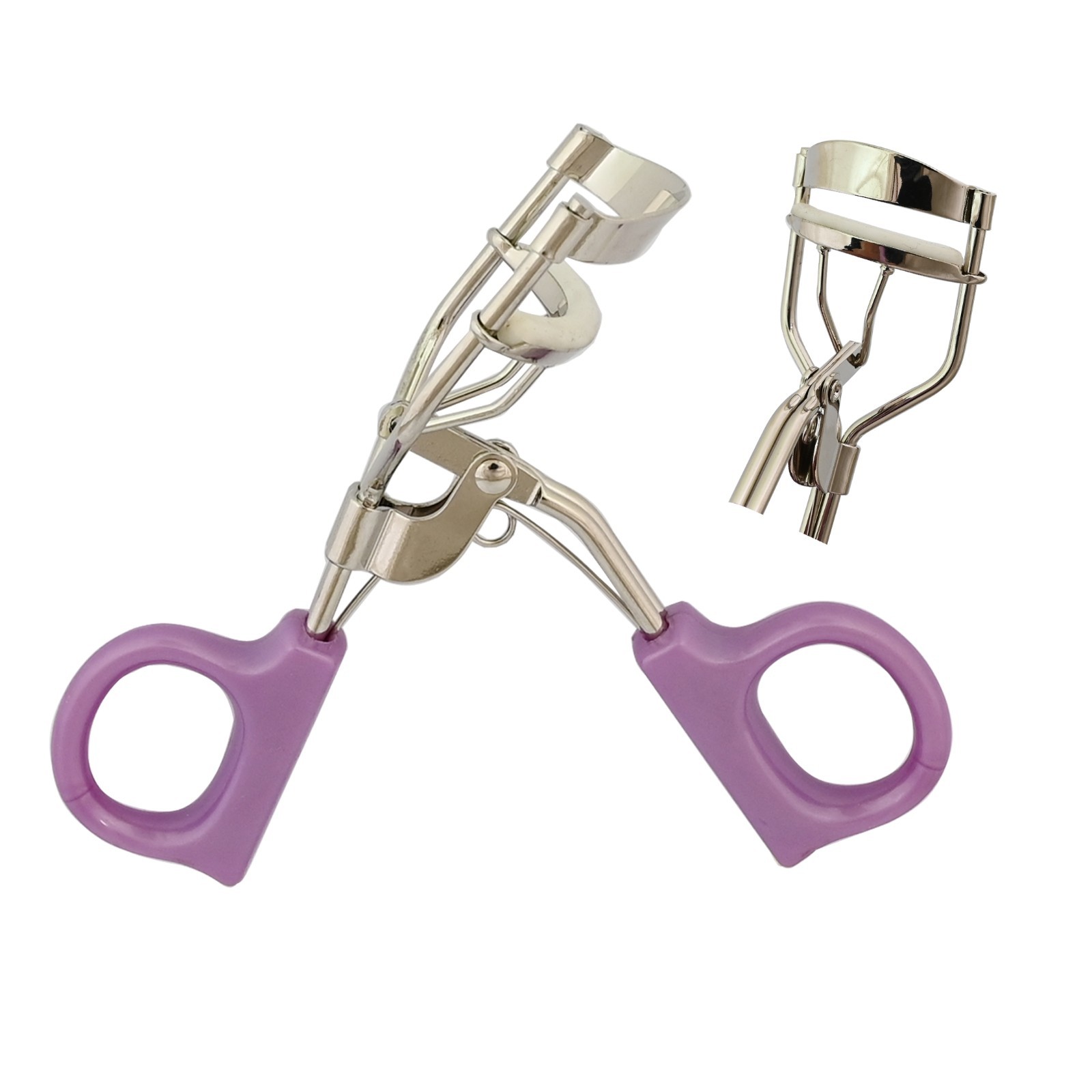 Mini Eyelash Curler With Silicone Refill Pad Make Up Tool for Women Girl BTS-800